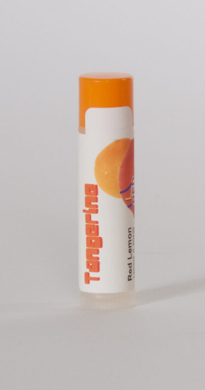 Tangerine Lip Balm Tube. Chapstick. Chapped Lip Relief